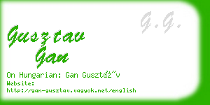 gusztav gan business card